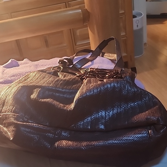 Braided leather purse. All leather. - Picture 2 of 4